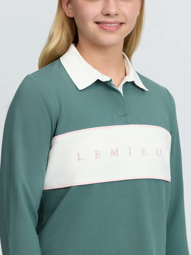 LeMieux Young Rider Riley Rugby Shirt Aloe| Online For Equine