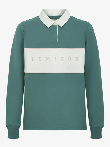LeMieux Young Rider Riley Rugby Shirt Aloe| Online For Equine