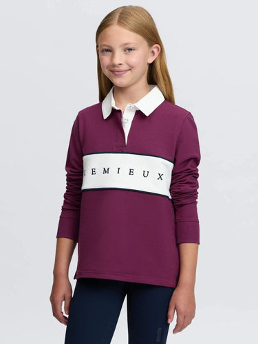LeMieux Young Rider Riley Rugby Shirt Blackberry| Online For Equine