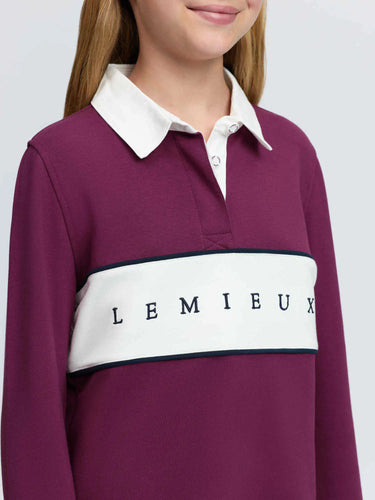 LeMieux Young Rider Riley Rugby Shirt Blackberry| Online For Equine