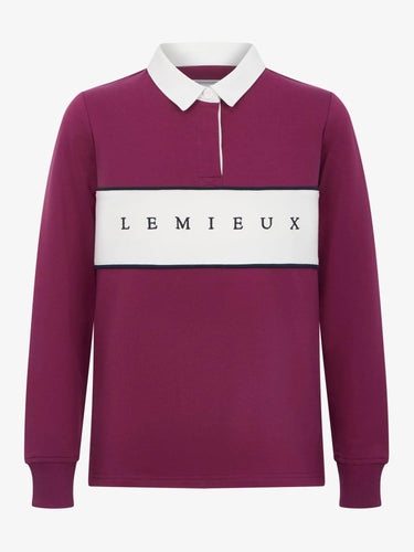 LeMieux Young Rider Riley Rugby Shirt Blackberry| Online For Equine
