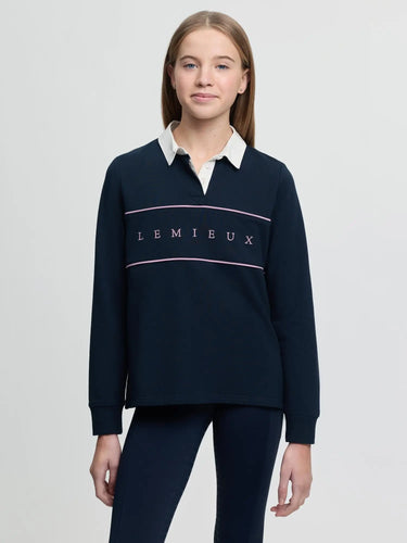LeMieux Young Rider Riley Rugby Shirt Navy| Online For Equine