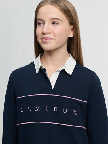 LeMieux Young Rider Riley Rugby Shirt Navy| Online For Equine