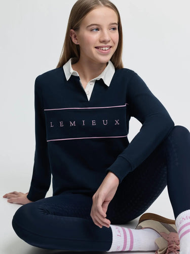 LeMieux Young Rider Riley Rugby Shirt Navy| Online For Equine