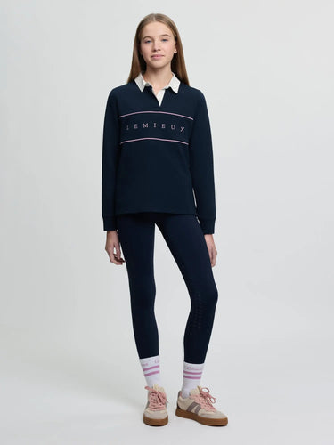 LeMieux Young Rider Riley Rugby Shirt Navy| Online For Equine