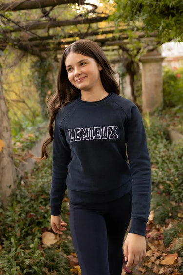 LeMieux Young Rider Shay Varsity Crew Navy| Online For Equine