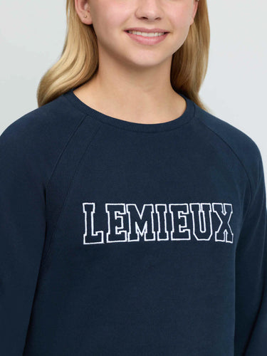 LeMieux Young Rider Shay Varsity Crew Navy| Online For Equine