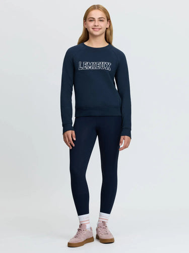 LeMieux Young Rider Shay Varsity Crew Navy| Online For Equine