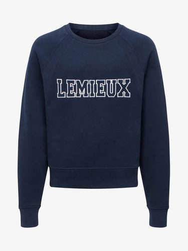 LeMieux Young Rider Shay Varsity Crew Navy| Online For Equine
