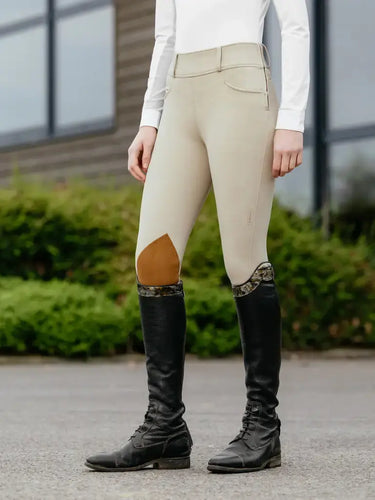 LeMieux Young Rider Side Zip Hunter Breeches Beige