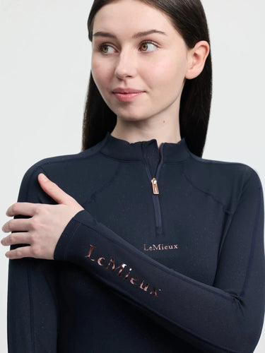 LeMieux Young Rider Sparkle Base Layer Navy| Online For Equine