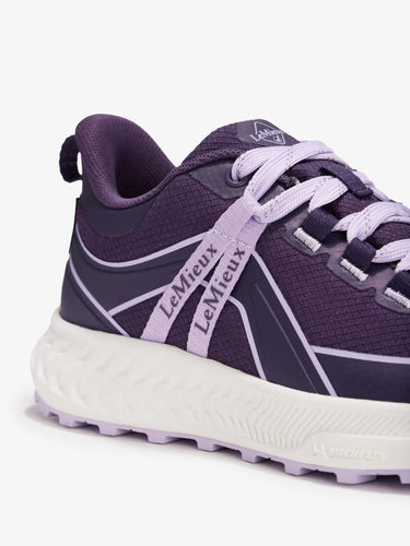 LeMieux Young Rider Trax Viva Waterproof Trainer Juniper/Lilac| Online For Equine