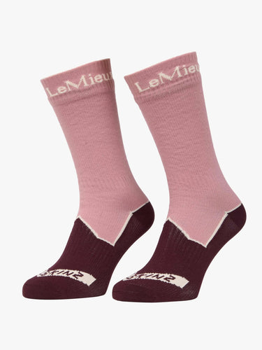 LeMieux x Sealskinz Waterproof Socks Dusty Pink| Online For Equine