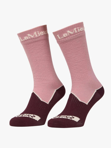 LeMieux x Sealskinz Waterproof Socks Dusty Pink| Online For Equine