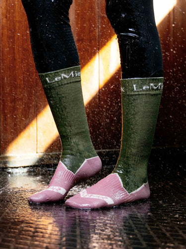 LeMieux x Sealskinz Waterproof Socks Olive| Online For Equine