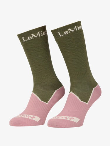 LeMieux x Sealskinz Waterproof Socks Olive| Online For Equine