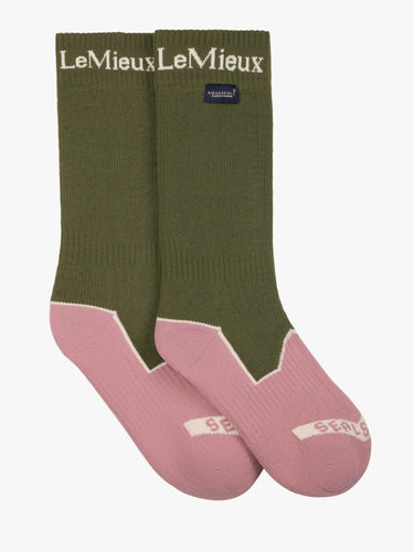 LeMieux x Sealskinz Waterproof Socks Olive| Online For Equine