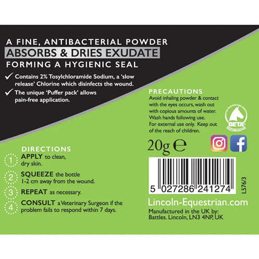 Lincoln Antibacterial Powder| Online For Equine
