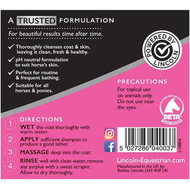 Lincoln Classic Horse Shampoo| Online For Equine