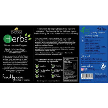 Lincoln Herbs Breathability| Online For Equine