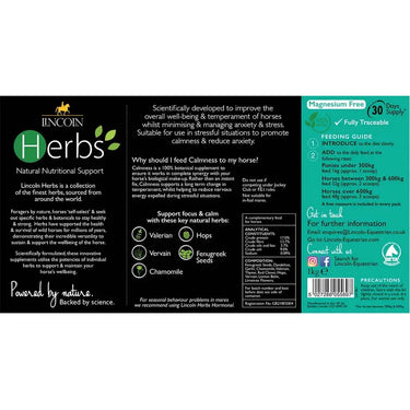 Lincoln Herbs Calmness| Online For Equine