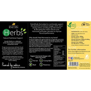 Lincoln Herbs Hormonal| Online For Equine