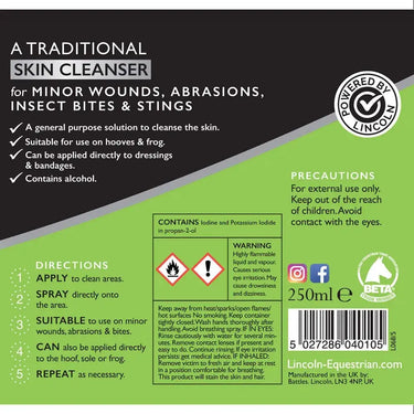 Lincoln Iodine Solution| Online For Equine