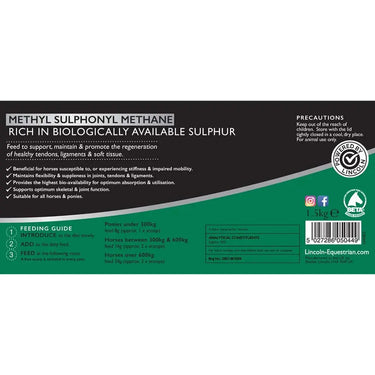 Lincoln MSM Refill Pouch| Online For Equine