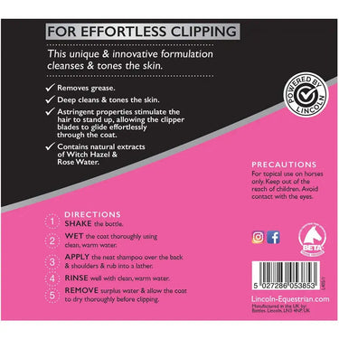 Lincoln Pre-Clip Shampoo| Online For Equine