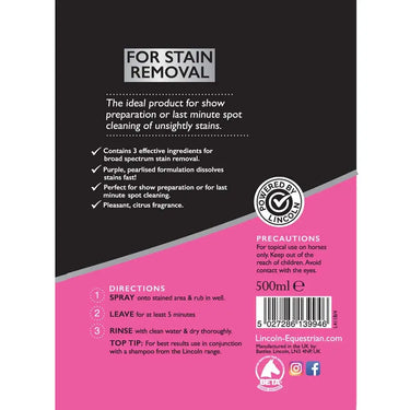 Lincoln Stain Remover| Online For Equine