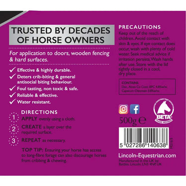 Lincoln Stop Cribbing Grease| Online For Equine