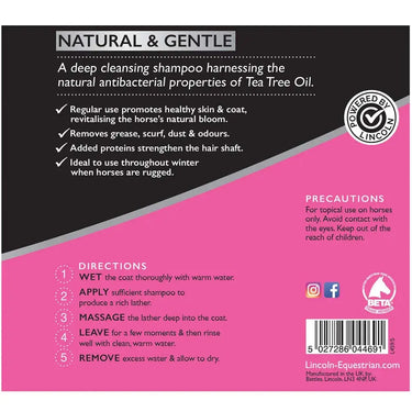 Lincoln Tea Tree Oil Shampoo| Online For Equine