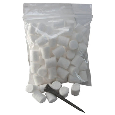 Buy Liveryman Cotton Stud Plugs (50 Pack)-Pack of 50| Online for Equine