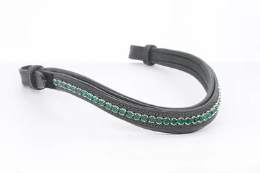 Buy Mackey Sparkle Browband -Emerald | Online for Equine