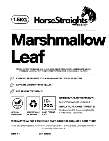 Marshmallow Leaf Chopped| Online For Equine