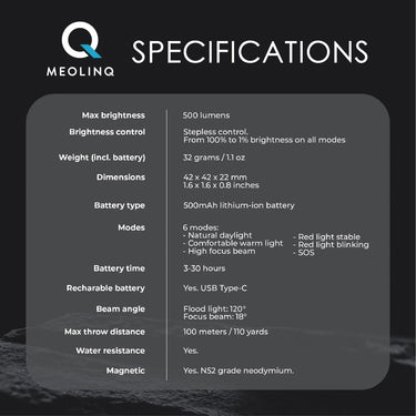 Meolinq LightPlus Rechargeable LED Safety Light for Horse & Rider| Online For Equine