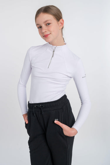 Mochara Technical Base Layer in White Recycled Young Rider