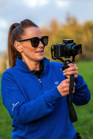 Buy Mochara Half Zip Sweatshirt in Cobalt Blue | Online for Equine