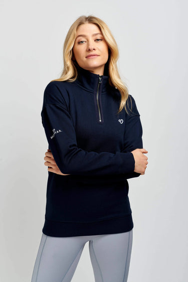 Buy Mochara Half Zip Sweatshirt in Navy | Online for Equine