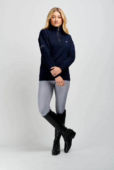 Buy Mochara Half Zip Sweatshirt in Navy | Online for Equine