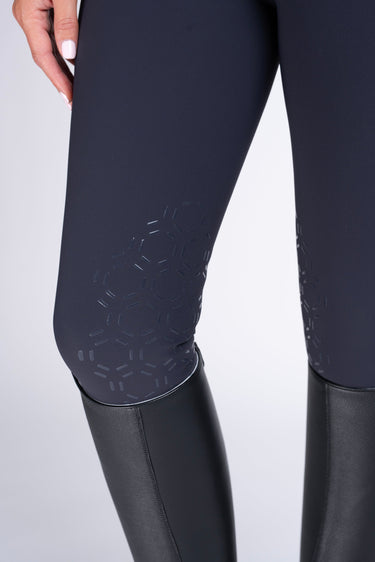 Buy Mochara Knee Grip Breeches in Navy | Online for Equine