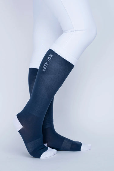 Buy Mochara Long Horse Riding Socks in Indigo Blue | Online for Equine