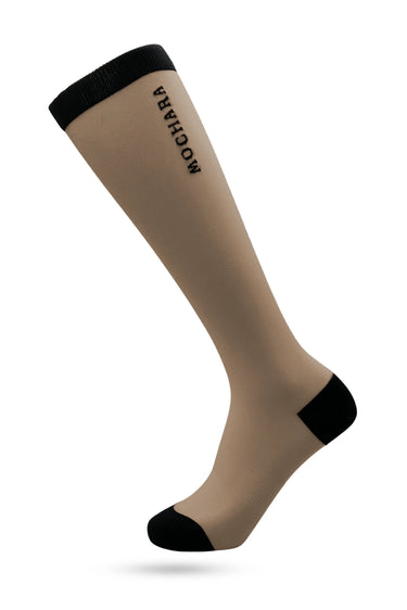 Buy Mochara Long Horse Riding Socks in Taupe | Online for Equine