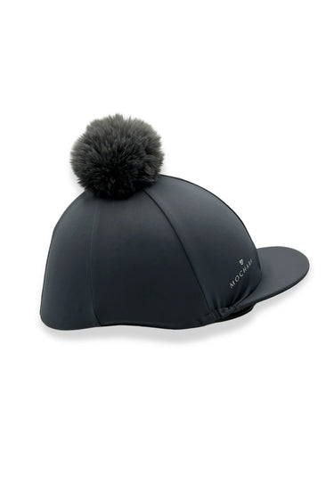 Buy Mochara Riding Hat Silk in Charcoal Grey | Online for Equine