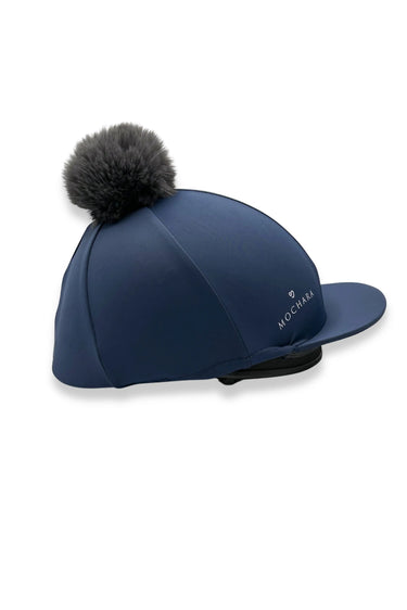 Buy Mochara Riding Hat Silk in Indigo Blue | Online for Equine