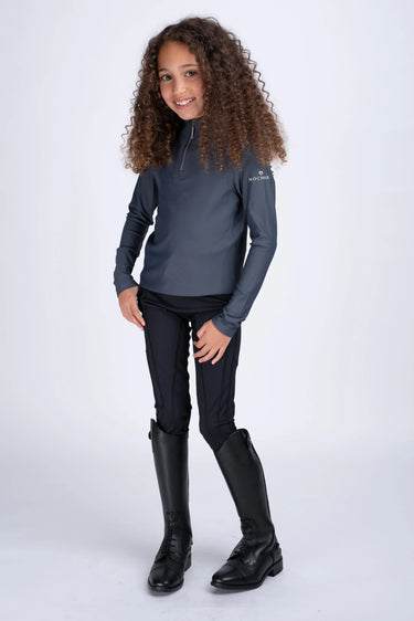 Buy Mochara Technical Base Layer in Charcoal Recycled Young Rider | Online for Equine