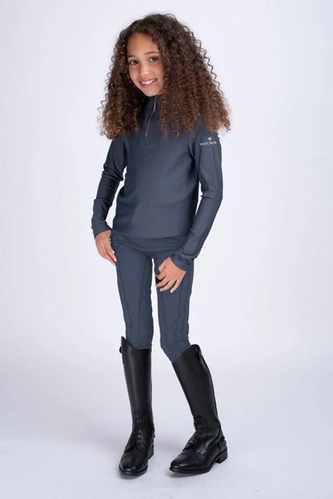 Buy Mochara Technical Leggings in Charcoal Grey Recycled Young Rider | Online for Equine