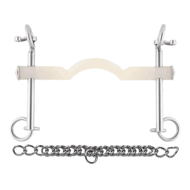 Buy Nathe Short Cheek 15mm Ported Weymouth Bit from Online for Equine, shop all of the Nathe Bit range for horses.