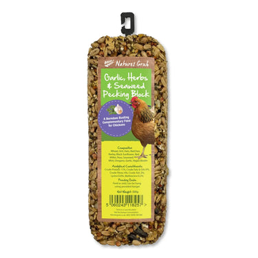 Buy Nature'S Grub Garlic, Herbs & Seaweed Pecking Block | Online for Equine