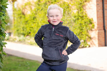 Nina Soft Fleece by Little Rider Grey/Red| Online For Equine